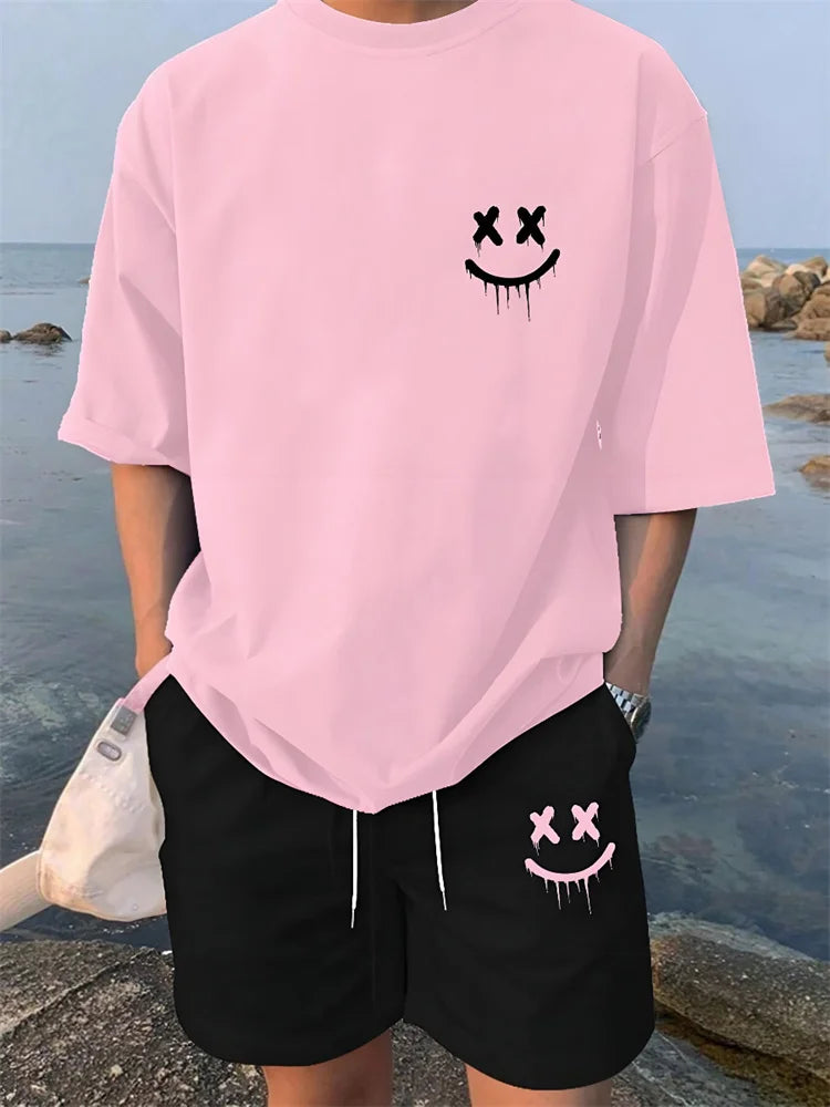 Men's Hawaiian Matching Set – Short Sleeve Shirt & Beach Shorts
