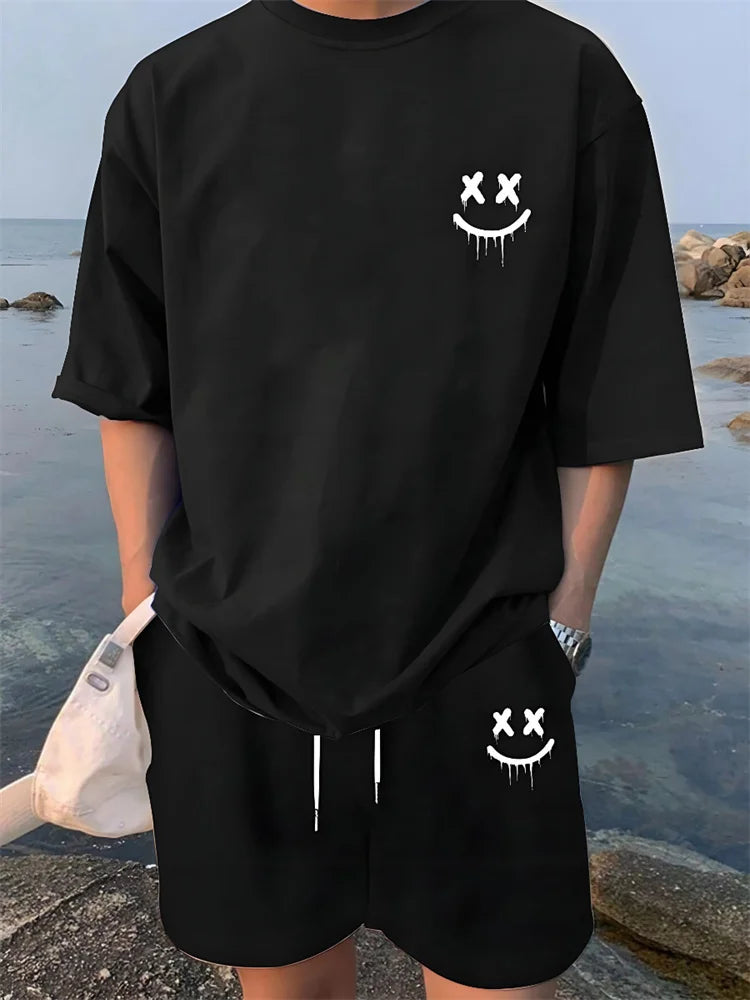 Men's Hawaiian Matching Set – Short Sleeve Shirt & Beach Shorts