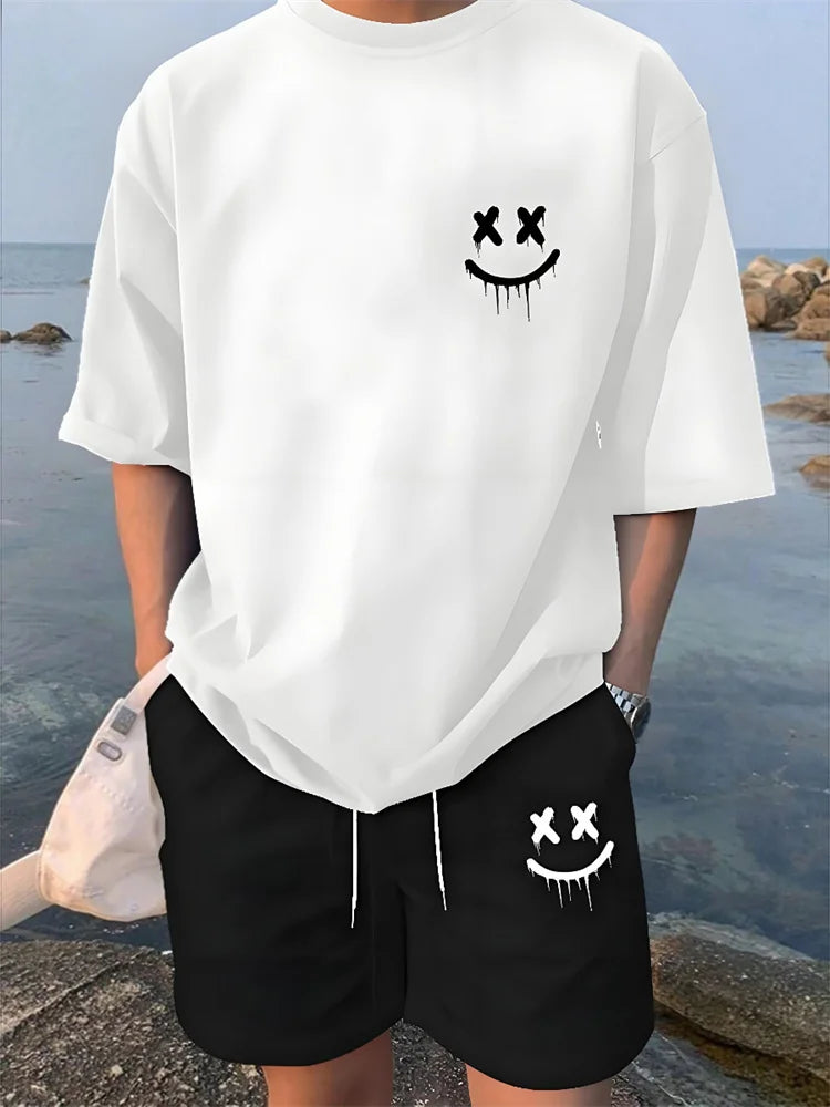 Men's Hawaiian Matching Set – Short Sleeve Shirt & Beach Shorts